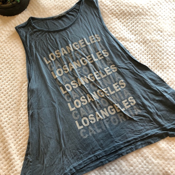 Don’t Ask Me Why Los Angeles Blue Tank Top - Picture 2 of 3